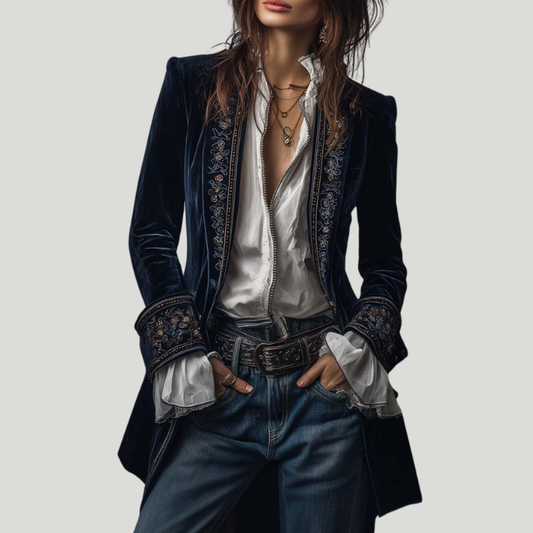 Federica | Vintage-Samtjacke Federica